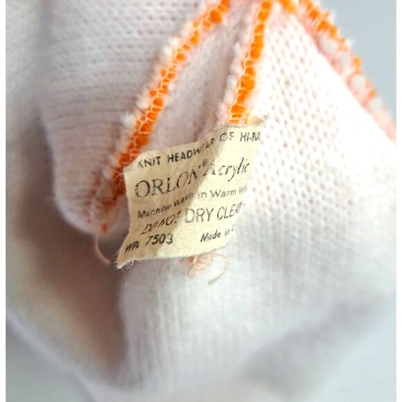 Vtg 1958 Snoopy Beanie Toboggan Hat Orlon Acrylic Made in the USA Peanuts Cap - Picture 4 of 4